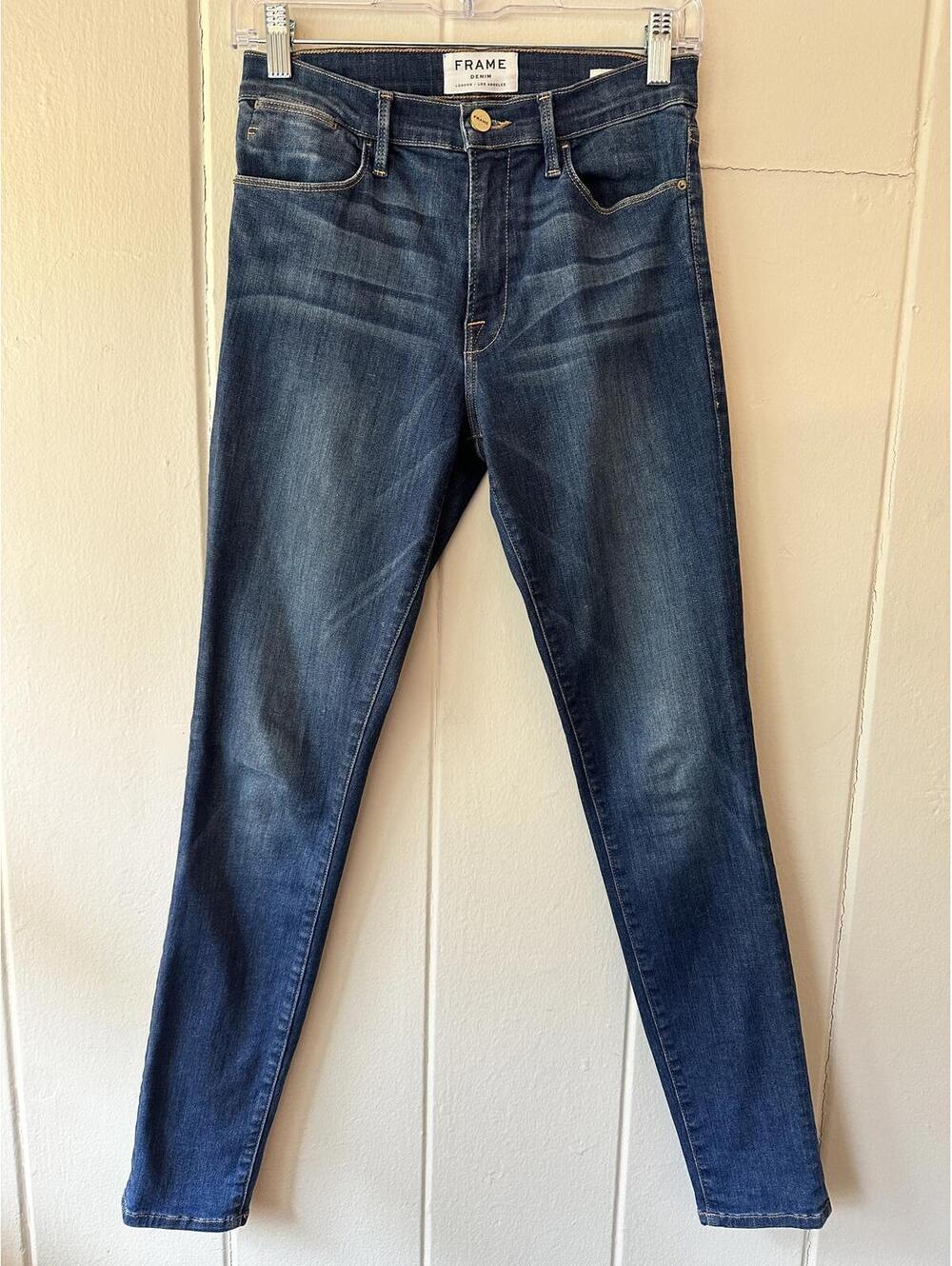 Frame Le High Skinny Jeans Dark Wash Size 27